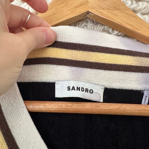 Sandro V Neck Sweater - Picture 3 of 7